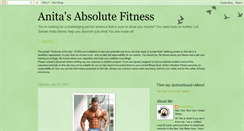 Desktop Screenshot of anitafitness.blogspot.com