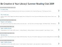 Tablet Screenshot of becreativesummerreadingclub2009.blogspot.com