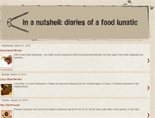 Tablet Screenshot of foodinanutshell.blogspot.com