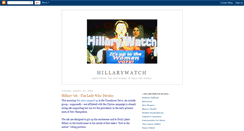 Desktop Screenshot of hillarywatch.blogspot.com