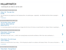 Tablet Screenshot of hillarywatch.blogspot.com