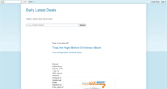 Desktop Screenshot of dailylatestdeals.blogspot.com