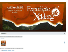 Tablet Screenshot of expedicaoxokleng.blogspot.com