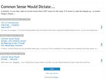Tablet Screenshot of commonsensewoulddictate.blogspot.com