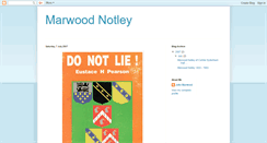 Desktop Screenshot of marwoodnotley.blogspot.com