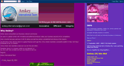 Desktop Screenshot of amkeyinternational.blogspot.com