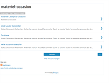 Tablet Screenshot of materiel-occasion.blogspot.com