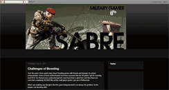 Desktop Screenshot of militarygamer.blogspot.com