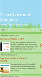 Mobile Screenshot of peaceloveandcoupons.blogspot.com