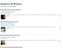 Tablet Screenshot of kuadernodebitakora.blogspot.com