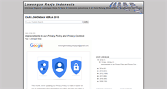 Desktop Screenshot of lowongan-malang.blogspot.com