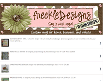 Tablet Screenshot of freckledesignsworkshop.blogspot.com