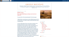 Desktop Screenshot of grizzlymountain.blogspot.com