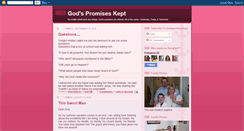 Desktop Screenshot of godspromiseskept.blogspot.com