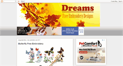 Desktop Screenshot of dreamsfreeembroidery.blogspot.com