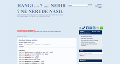 Desktop Screenshot of hangi-nedir.blogspot.com