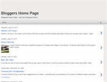 Tablet Screenshot of bloggershomepage.blogspot.com