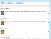 Tablet Screenshot of cocinaconmigo-raquel.blogspot.com