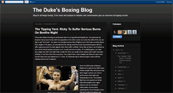 Desktop Screenshot of dukeboxingblog.blogspot.com