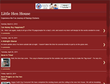 Tablet Screenshot of littlehenhouse.blogspot.com
