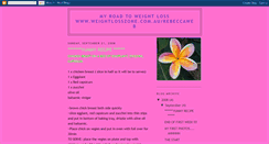 Desktop Screenshot of beckiesweightloss.blogspot.com