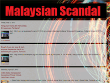 Tablet Screenshot of malaysian-scandal.blogspot.com