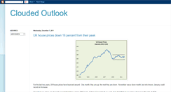 Desktop Screenshot of cloudedoutlook.blogspot.com