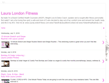 Tablet Screenshot of lauralondonfitness.blogspot.com