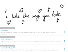 Tablet Screenshot of ilikethewayyoulook.blogspot.com