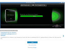 Tablet Screenshot of greenp0ison-jailbreak.blogspot.com
