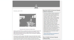 Desktop Screenshot of csudharchives.blogspot.com