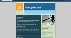 Desktop Screenshot of exgiftedchild.blogspot.com
