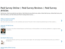 Tablet Screenshot of paidsurvey-news.blogspot.com