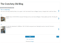 Tablet Screenshot of oldcrotchety.blogspot.com