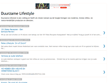 Tablet Screenshot of duurzamelifestyle.blogspot.com