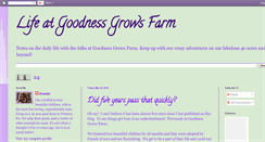 Desktop Screenshot of lifeatgoodnessgrowsfarm.blogspot.com