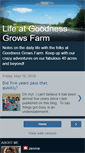 Mobile Screenshot of lifeatgoodnessgrowsfarm.blogspot.com