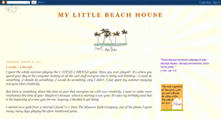 Desktop Screenshot of mylittlebeachhouse.blogspot.com