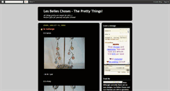 Desktop Screenshot of lesbelleschoses.blogspot.com