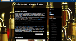 Desktop Screenshot of cocinandoconemociones.blogspot.com