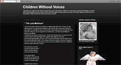 Desktop Screenshot of childrenwithoutvoices.blogspot.com