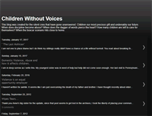 Tablet Screenshot of childrenwithoutvoices.blogspot.com