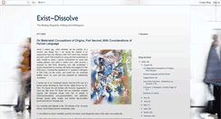 Desktop Screenshot of existdissolve.blogspot.com