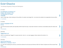 Tablet Screenshot of existdissolve.blogspot.com