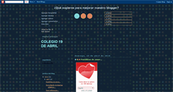 Desktop Screenshot of colegio19deabril.blogspot.com