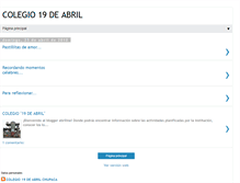 Tablet Screenshot of colegio19deabril.blogspot.com