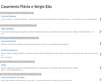 Tablet Screenshot of casamentoflaviasergio.blogspot.com