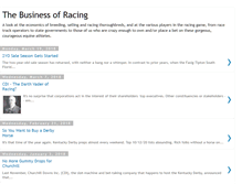 Tablet Screenshot of businessofracing.blogspot.com