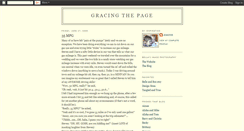 Desktop Screenshot of gracingthepage.blogspot.com