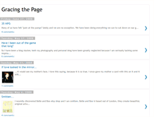 Tablet Screenshot of gracingthepage.blogspot.com